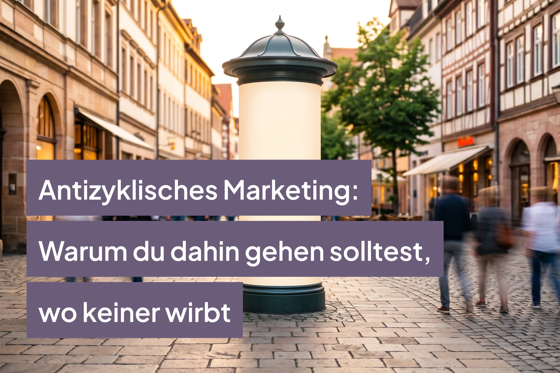 Antizyklisches Marketing: Warum du dahin gehen solltest, wo keiner wirbt