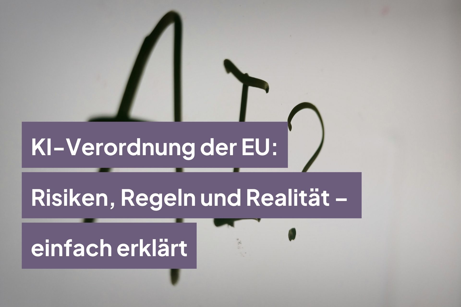 KI-Verordnung der EU: Risiken, Regeln und Realität – das EU-KI-Gesetz einfach erklärt
