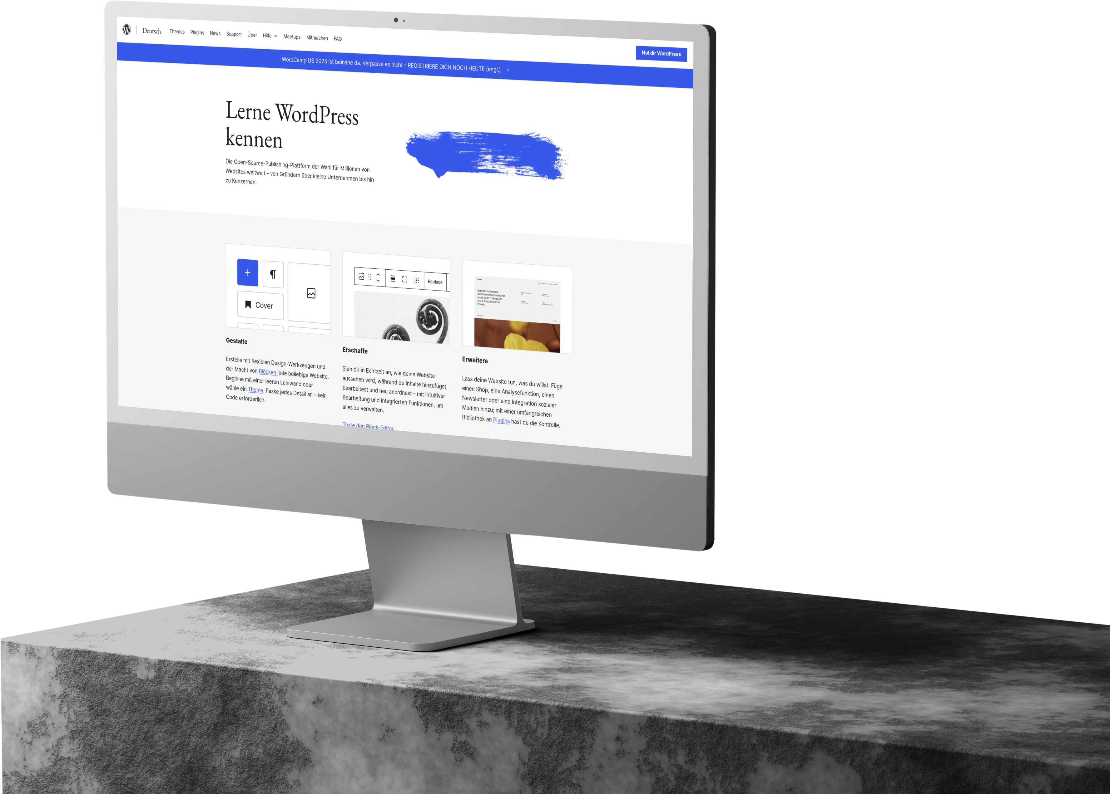 WordPress Website Mockup